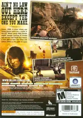 Call of Juarez (USA) box cover back